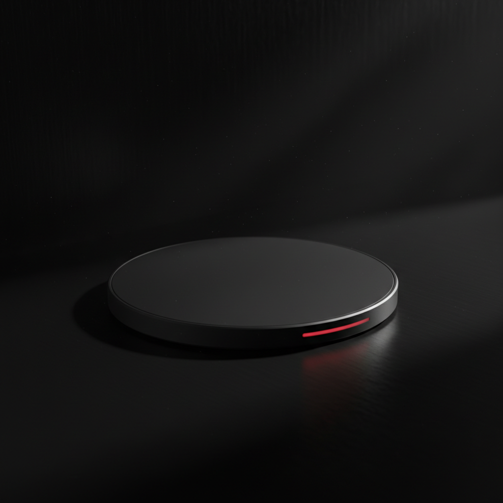 Shadow Wireless Charging Pad in matte black